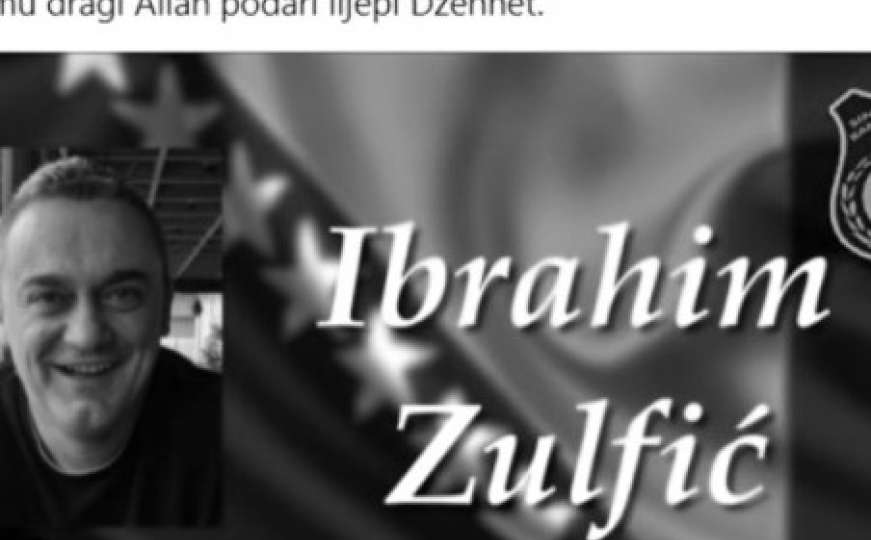 Preminuo zaposlenik sarajevske policije Ibrahim Zulfić